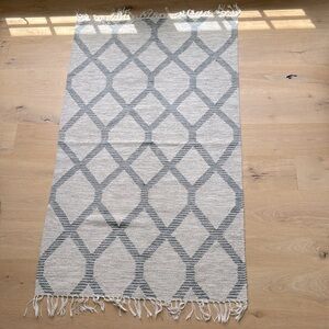 Rejuvenation Raleigh Park chain-link woven kilim rug 3x5